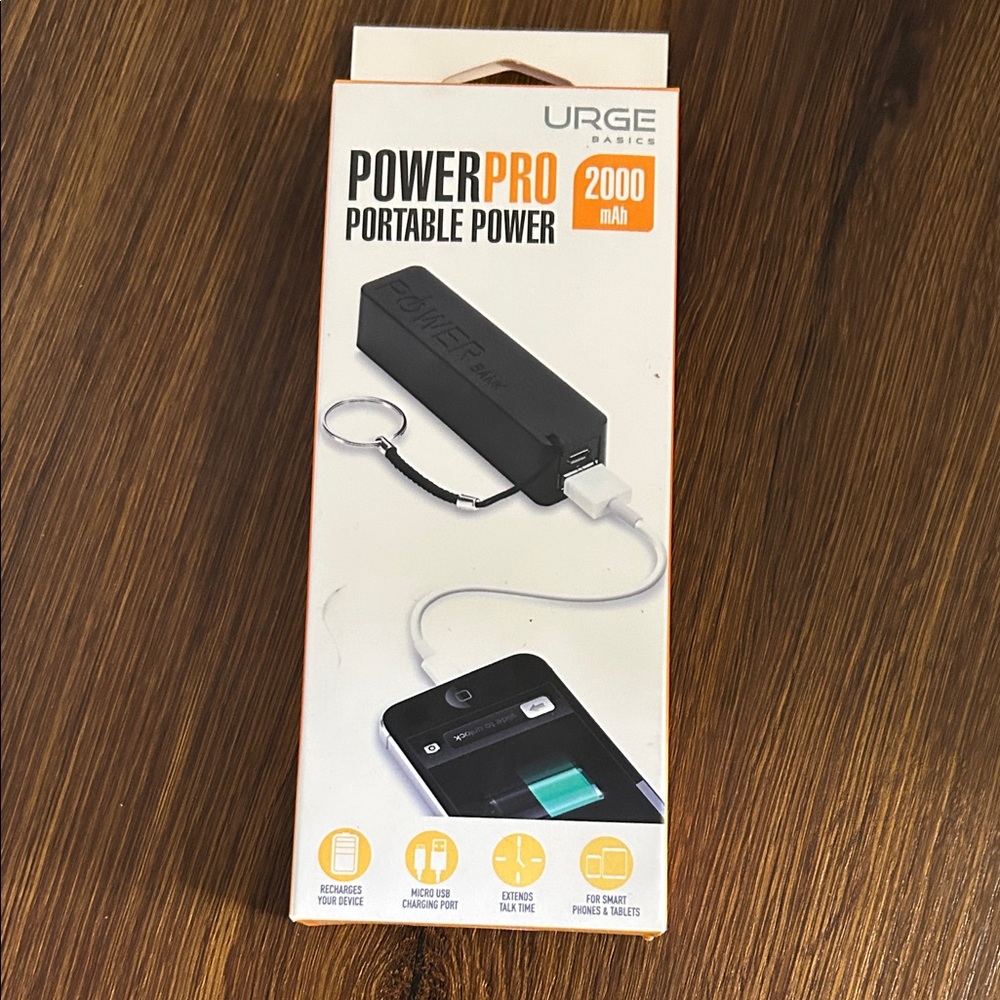 URGE Basics PowerPro Portable Charger-New in Box